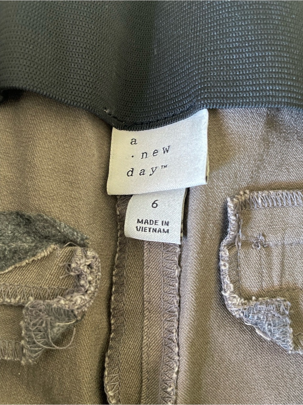 a new day Brown Side Zip Skinny Ankle pants Size 6 - Picture 4 of 4
